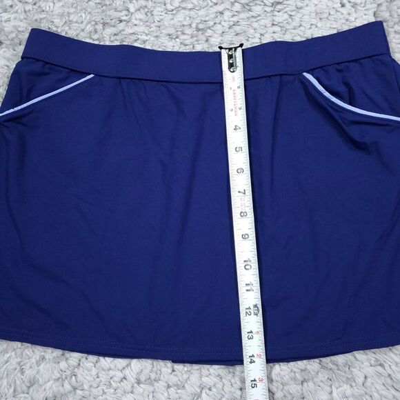 SKIRT ONLY Land's End Beach Living Separates Blue Swim Skirt Size Large - Picture 8 of 9